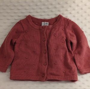 Janie and Jack Rose Knit Sweater